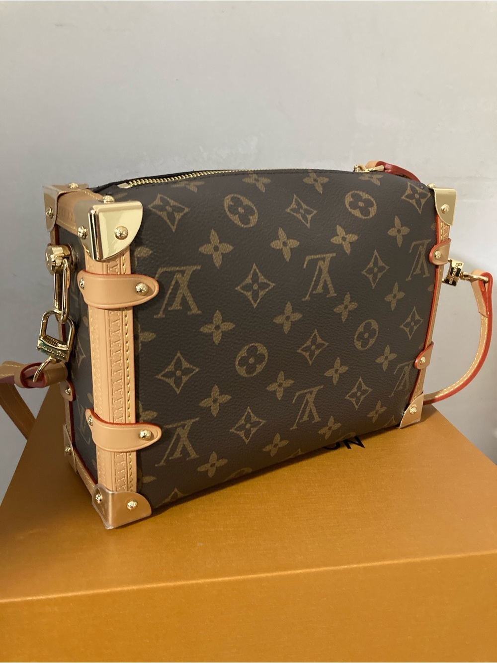 Louis Vuitton Monogram Trunk Crossbody Bag in Brown